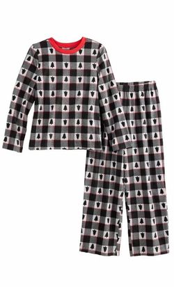Kids XS 4/5 Jammies For Your Families® Winter Plaid Top & Bottoms Pajama Set NWT