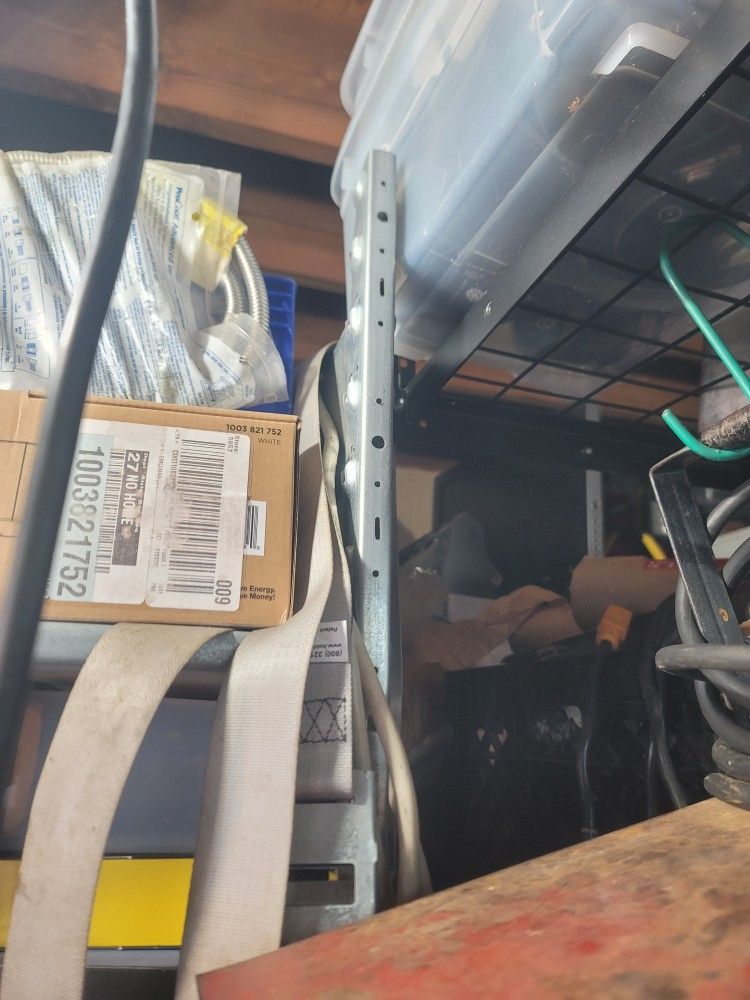 Reinforce Shelving 24 In X 4 Ft And Metal Brackets 