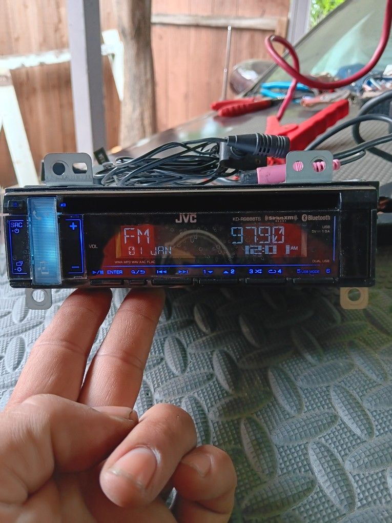 JVC BLUETOOTH SINGLE DIN STEREO MODEL# KD-R988BTS