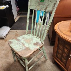 Shabby Distressed Antique Chair