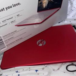  Brand new RED HP Laptop