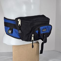 Columbia Sportswear Waist Blue And Black Fanny Pack Travel Ready