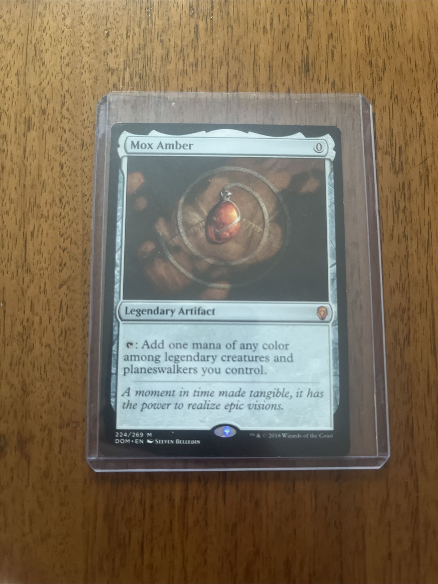 Magic The Gathering Card Mox Amber Very Rare And Great Cond.