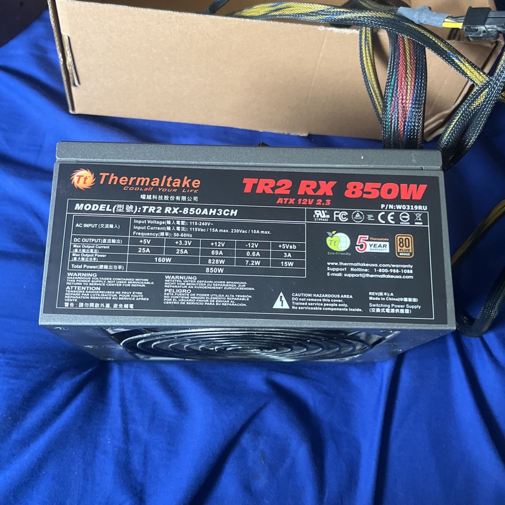 Thermaltake Tr2 Rx 850w Powers Supply
