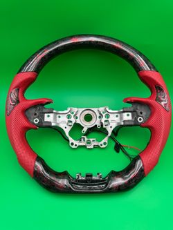 Carbon Fiber Red leather Steering Wheel for LEXUS NX 2023 2024 with Heated