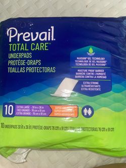 Prevail Underpads size extra large