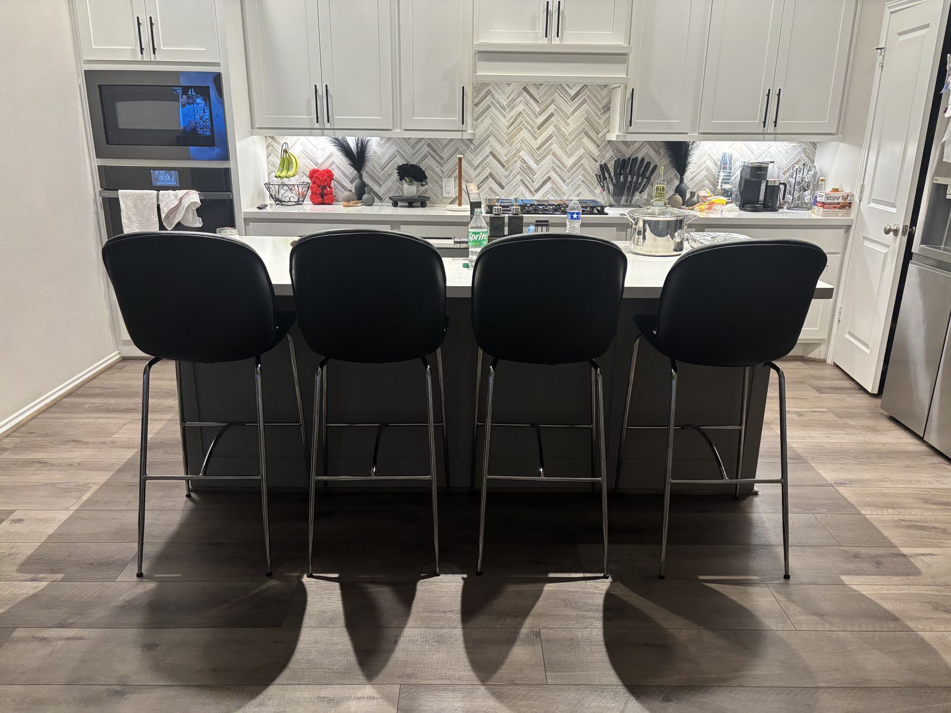 Italian Leather Barstools