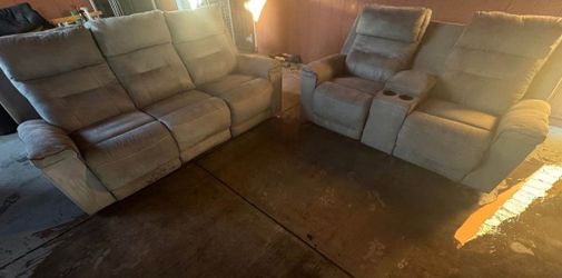 Reclining Sofa and Loveseat Set