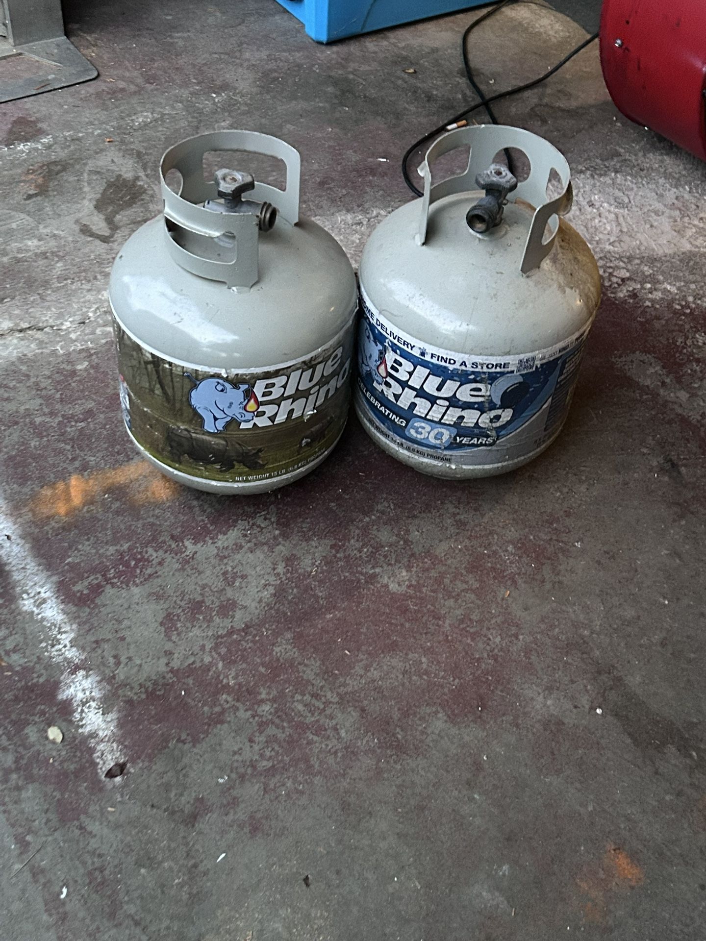 2 Empty Propane Tanks
