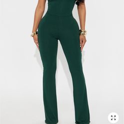 One Piece Halter Jumpsuit Wide Legged Pants 