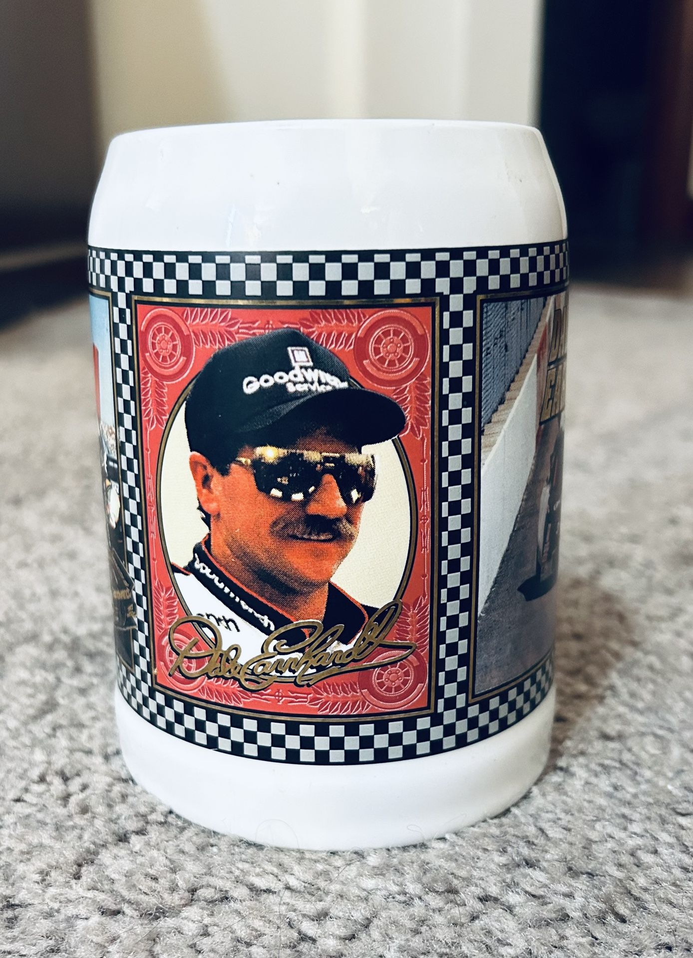 NASCAR driver Dale Earnhardt and his #3 car Beer Mug
