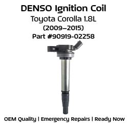 OEM DENSO Ignition Coils – Toyota Corolla 1.8L (2009–2015) ⚡ FREE Same-Day Delivery 