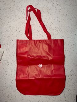 Lululemon Red Reusable Tote Bag