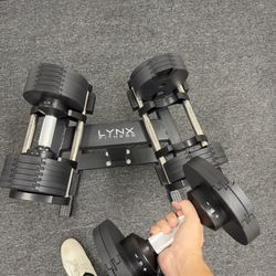 50 Ib Adjustable Dumbbell Pair (New in box) 