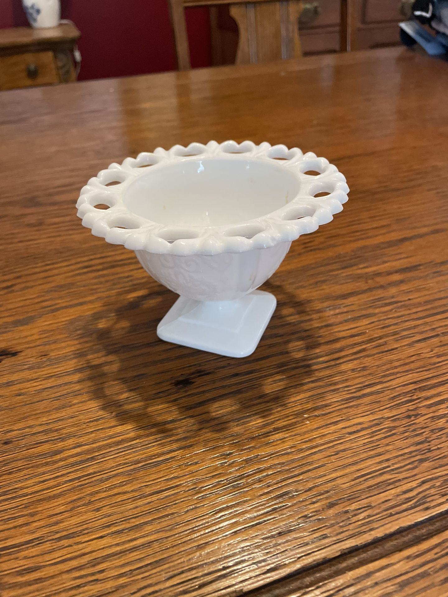 Vintage White Glass Bowl