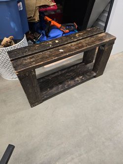 Wood Bench Table