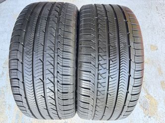 Two Premium Tires 265/35/21 Goodyear Eagle Sport With 95% Left Amazing Pair Tesla Model S Good Price 