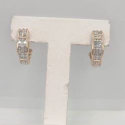 14k Gold 2ctw Diamond Earrings 