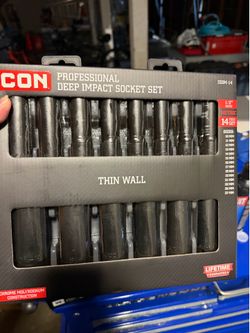 Icon 1/2 deep socket set