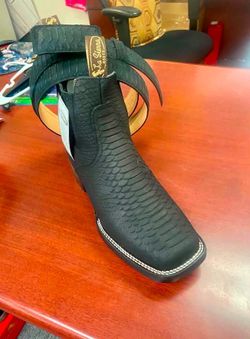 Botín y Cinturón de cuero para hombre