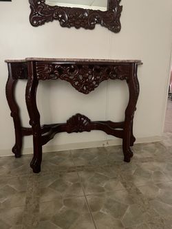 Mesa de decorar con espejo
