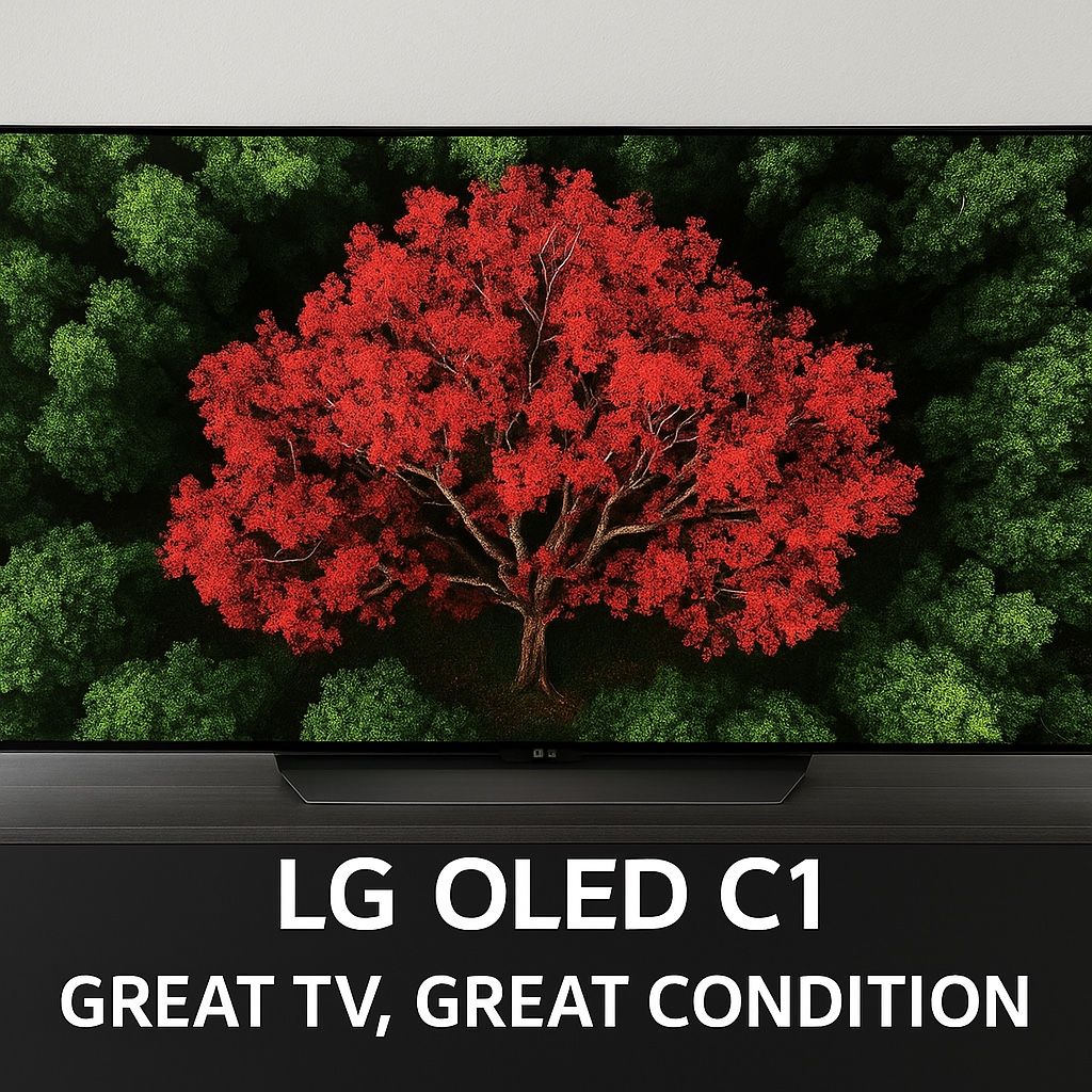 LG OLED C1 55” 4K Smart TV + Wall Mount – Excellent Condition Description: Top-rated LG OLED C1 55” TV in perfect working condition