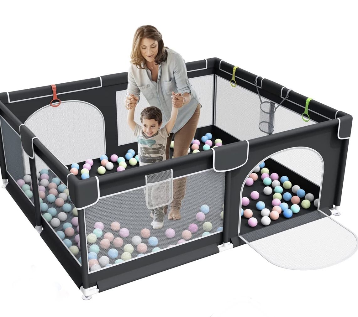 Baby Playpen, 79 x 63 Inches Extra Large Playpen