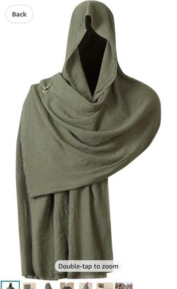 Renaissance Medieval Hooded Cowl Shawl Apocalyptic Cosplay
