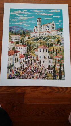 UNSIGNED MAXWELL MAYS ST. FRANCIS CHAPEL PRINT