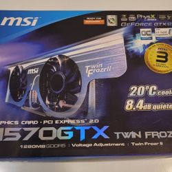 Nvidia GTX 570 Gaming GPU Graphics Card In Original Box