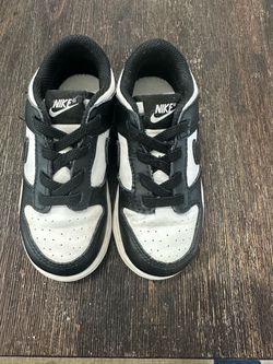 Nike Dunk Low Toddler Sneakers Black White