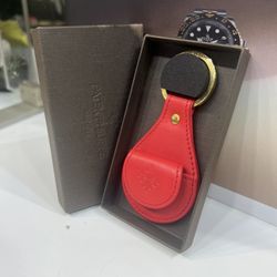 Patek Philippe Red Leather Keychain 