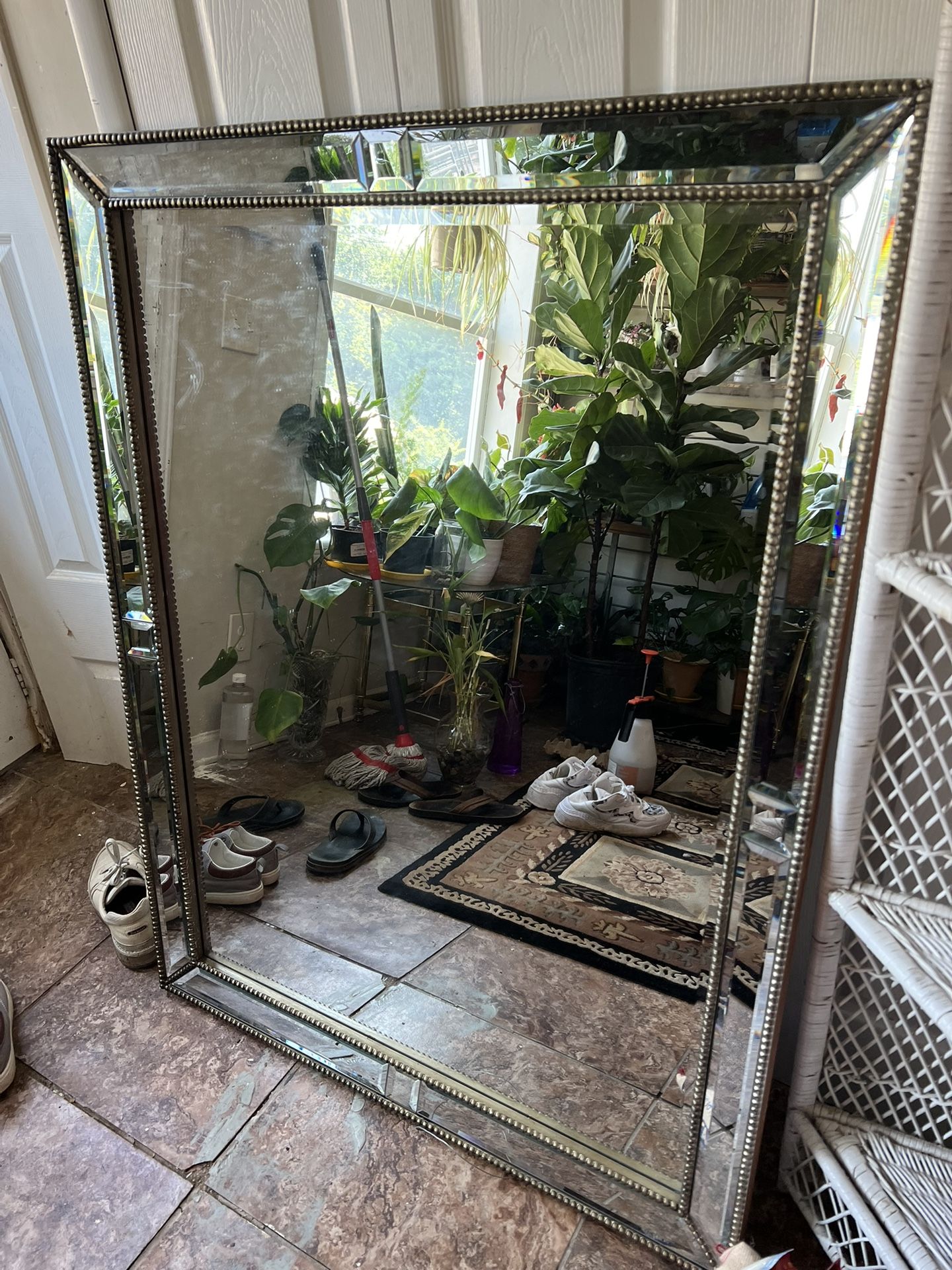 Beautiful Mirror Large Silver