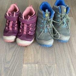 Merrell Kids Boots Sizes 12.5 and 3 Both For $60