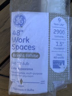 Never Used Florescent  Light Bulb