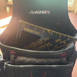 Tool Bag Includes A Ruler And Nails