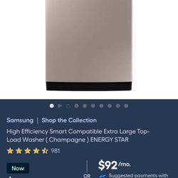 Samsung Top Load Washer 