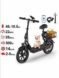 500W Electric Scooter with Seat