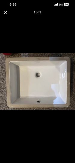NEW In Box White Ceramic Undermount Sink – LOS FLEXI LFBUM-2016F ($30)