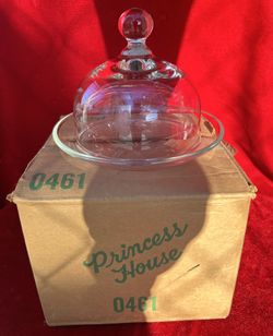 Princess House Crystal Butter Dish