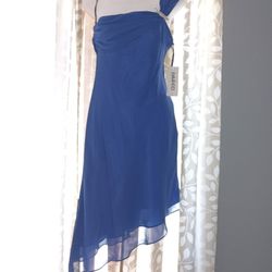 Blue Asymmetrical Formal Dress Brand New