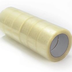6 Rolls Carton Sealing Packing Tape 2"x110 Yards(330' ft) Clear
