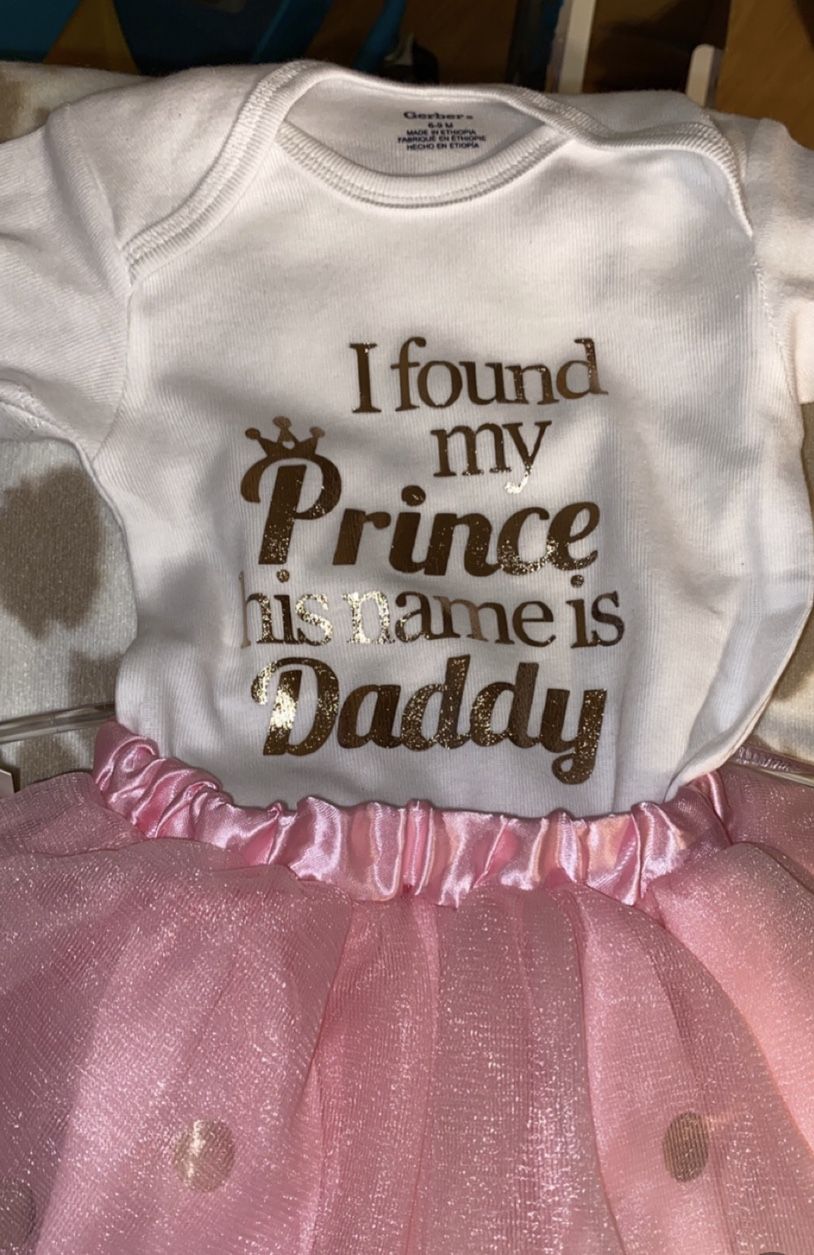 Custom Onesie And Tutu I Found My Prince And I Call Him Daddy