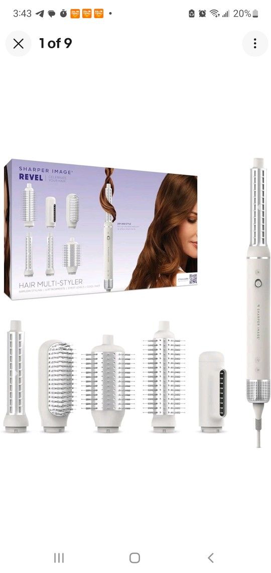 💁‍♀️ Sharper Image Revel Hair Multi-Styler – 6-in-1 Dryer, Curler & Volumizer
