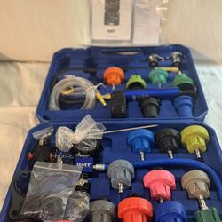 Orion Motor Tech Coolant Pressure Test Kit, 31-Piece Master Kit for Vacuum Coolant Filling with 23 Radiator Adapters, Pressure Testing Kit for Cooling