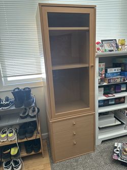 IKEA Magiker Glass Display Cabinet ;used