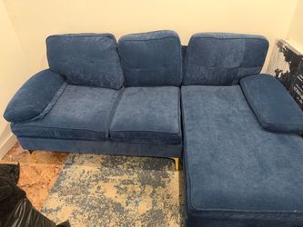 Blue sofa