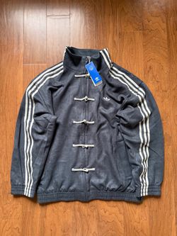 Adidas CTT Chinese Track Top 3.1 Gender Neutral Jacket Grey Blue (Asia Sizing) Sizes Extra Small, Small, Medium, Large, Extra Large