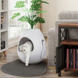 Hidden Plant Cat Litter Box New