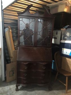 Antique Early 1900”s secretary bookcase